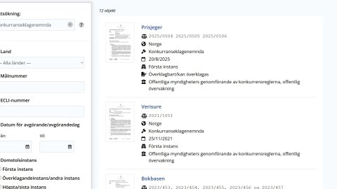 Ny database skal samle konkurranse-praksis på tvers av Europa